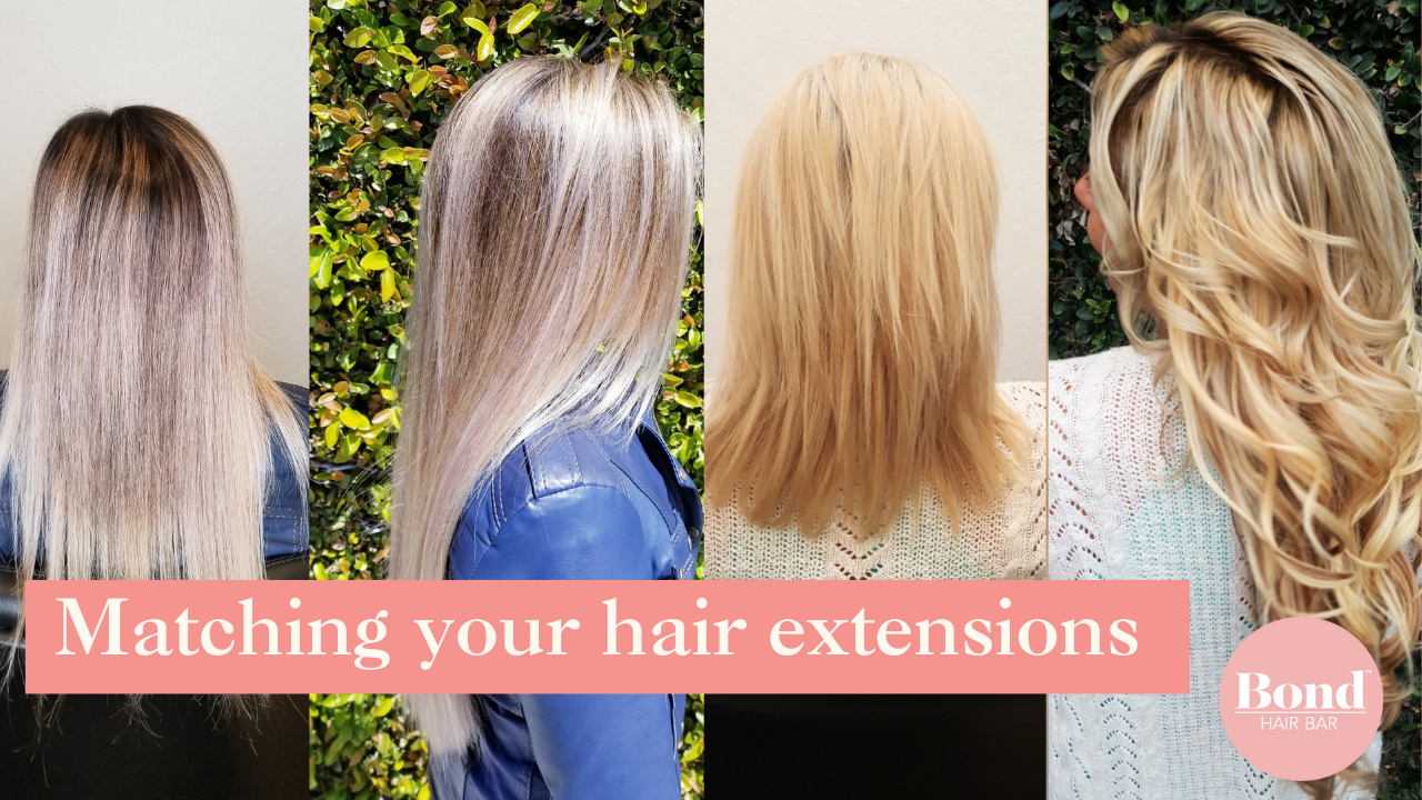 Load video: Emily discusses hair extension matching and extension types